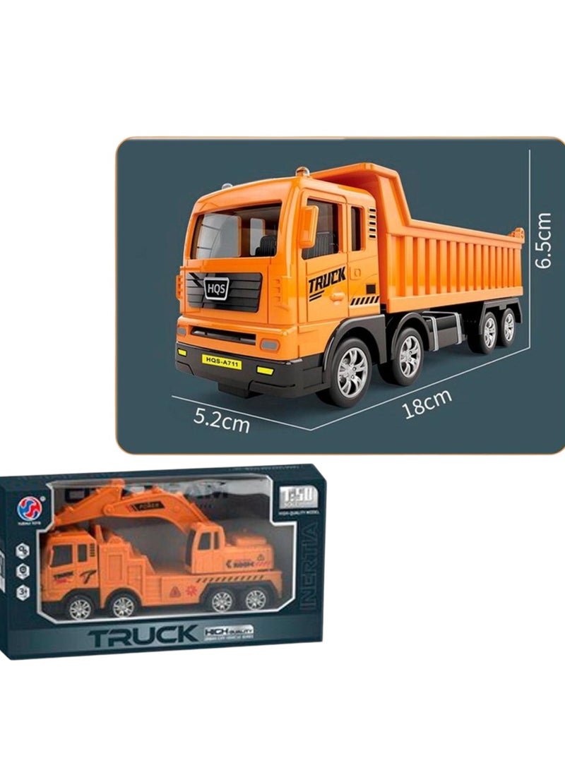 Toy Box Remote Control Rechargeable Dumper Dump Truck Light Sound Musical Dumper Construction Truck Toy 
