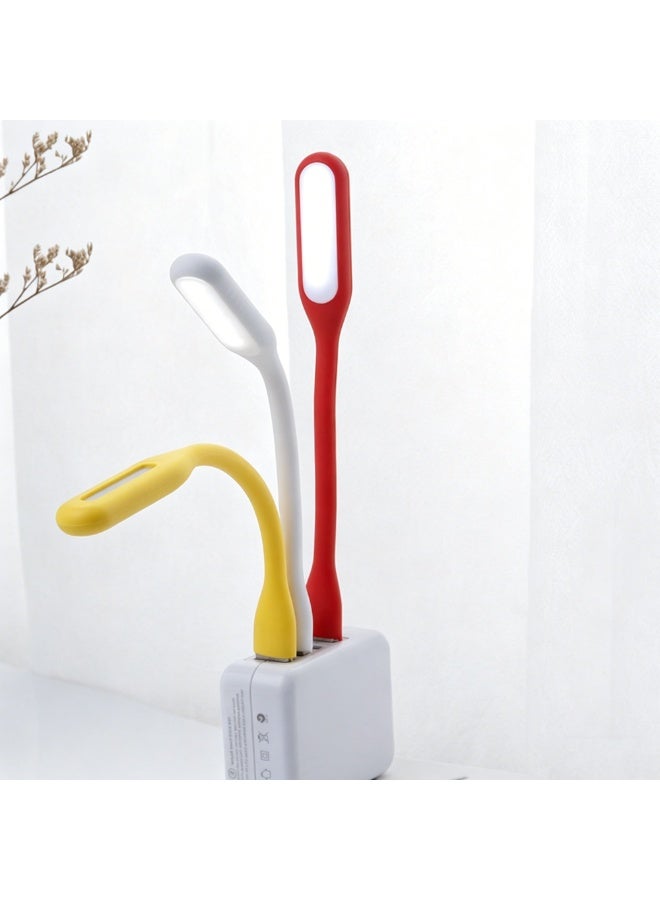 10 حزمة مرنة USB LED ضوء، محمولة قابلة للثني مصباح القراءة USB الصغير، متعددة الألوان USB ضوء ليلي للكمبيوتر المحمول، بنك الطاقة، الكمبيوتر الشخصي - Image 5