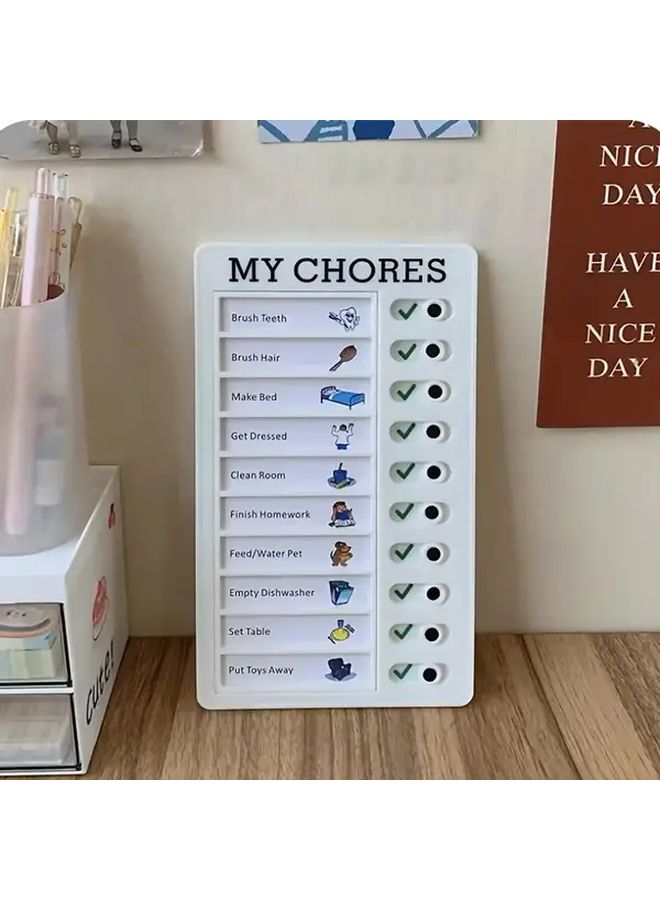 White Detachable Sticky Notes Planner For Daily Tasks Home Organization School Office - Image 1