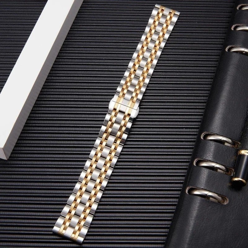 Bluejw High-End 316L Stainless Steel Watch Band Bracelet – 6 Color Options for Men and Women, Easy to Replace Watch Strap - Image 3