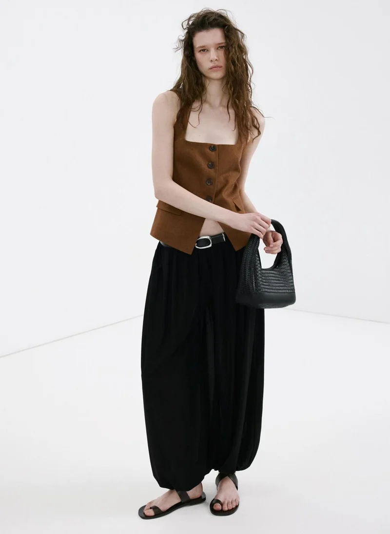 MANGO  Linen suit waistcoat for Women | Best Price UAE