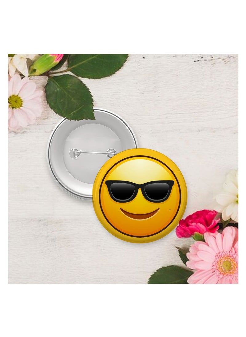 PRINTSHOP4ME Smiley Emoji Button Pins for Kids and Adults - Perfect for for Backpacks - Jackets - Fun Badge Pins - Expressive Smiley Emoji Badges  - Image 3