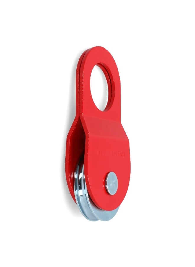 AUTOSMART - High Quality Swivel-Open Design Rope Block Red and Silver 10 ton CT-HL02 - Image 1