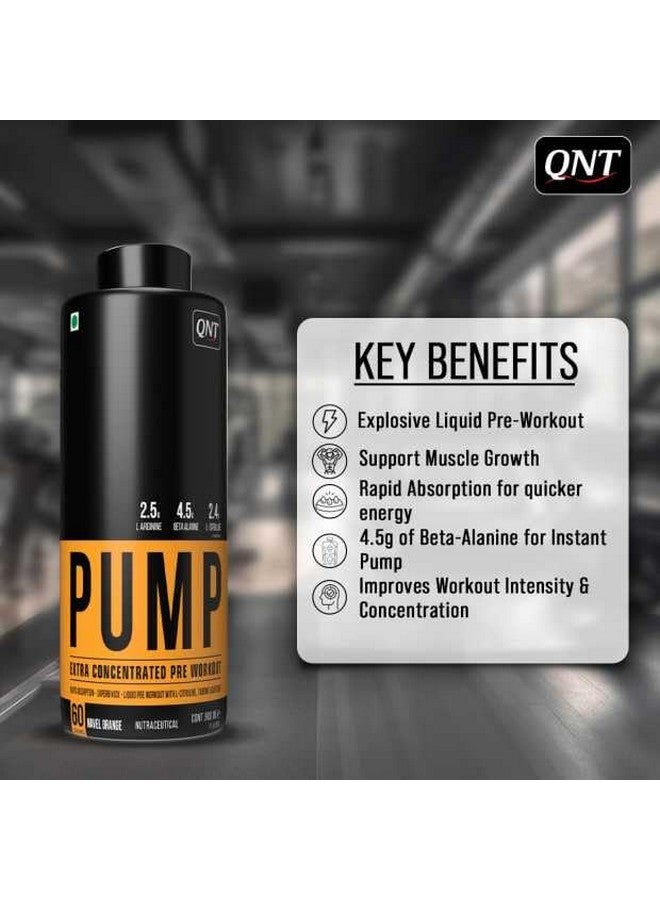 QNT مشروب كيو إن تي بومب السائل المنفجر قبل التمرين | نكهة البرتقال، 450 مل | مشروب قبل التمرين للرجال والنساء - Image 5