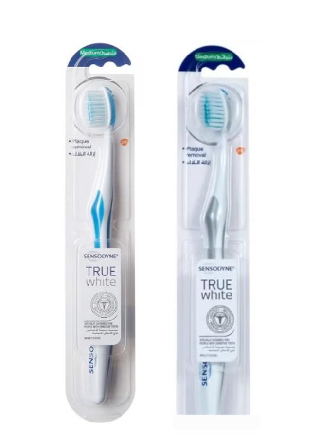 Sensodyne 2pcs True White Multi-Color Moisturizing Brush  - Image 1