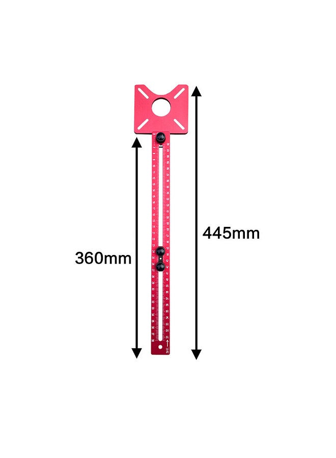 400mm Aluminum Alloy Milling Grooves Bracket with Base Detachable Woodworking Router Circle Jig Hole Opener  - Image 5