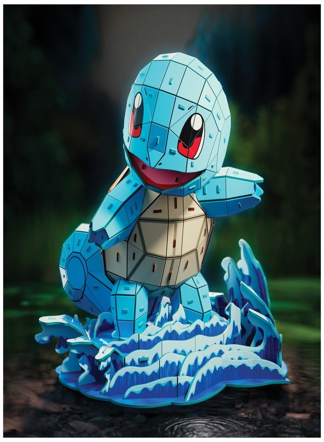 4D Build, Pokémon Squirtle 3D Model Kit, Pokémon Figure, Kanto First Partner Collection, Desk Décor, 180 Pieces, for Ages 12 & Up - Image 2
