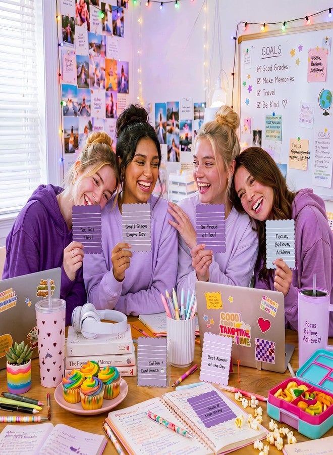 Epakh 10 Pack Scalloped Line Sticky Notes, Gradient Purple Pads, 3 x 4 Inch - Image 4