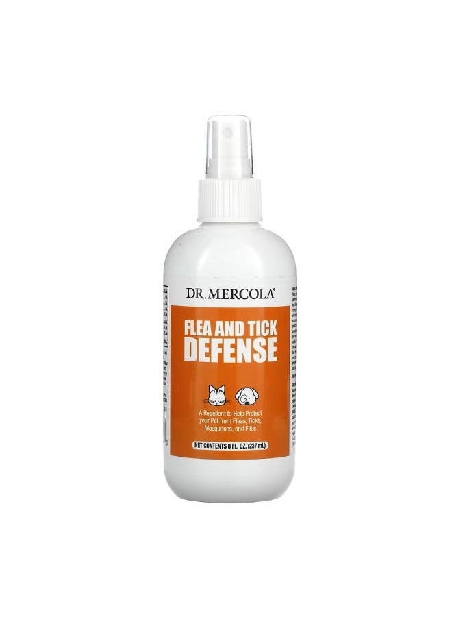 Dr. Mercola Flea and Tick Defense For Dogs and Cats 8 oz 237 ml  - Image 1