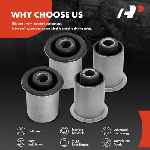 A-Premium 4 x Front Lower Control Arm Bushing Kit, Compatible with Nissan Frontier 2005-2015, Pathfinder 2005-2012, TITAN 2004-2015, Armada, Xterra, Pathfinder Armada & Infiniti QX56 & Suzuki Equator - Image 5