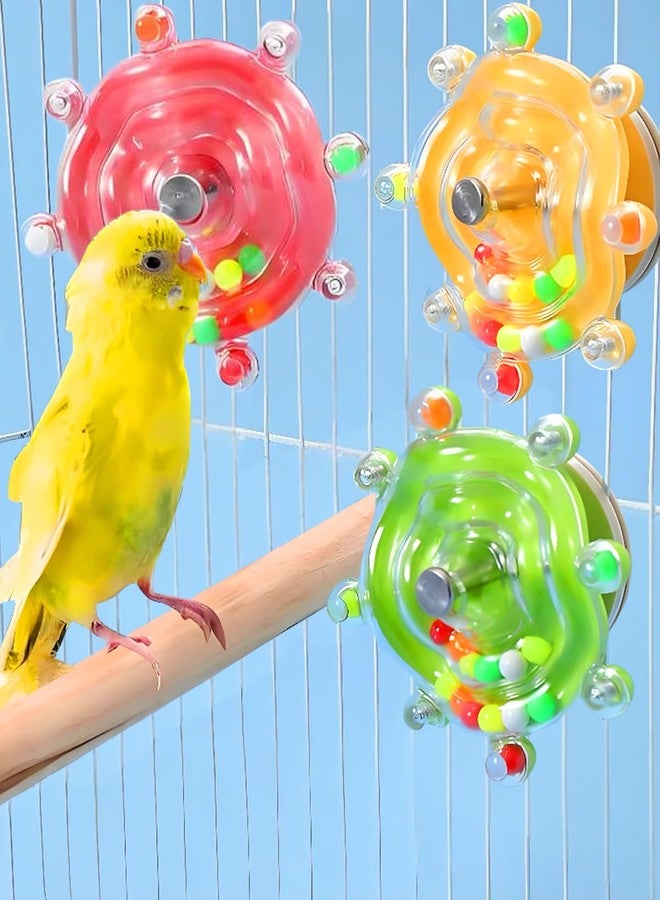 CTAILSOD Conure Toys, 3PCS Upgraded Bird Rotating Toys Parrot Spinning Toys Parakeet Rattle Toys for Small-Medium Parrots - Image 1