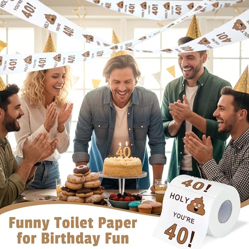 Pradnel 40th Birthday Gifts Men Funny 40 Year Old Gifts for Men Novelty Gift for 40th Birthday Man Cool 1986 Gift Ideas for Man 40s Happy 40th Bday Accessories for Him Luxury Forty and Fabulous Decorations - Image 4