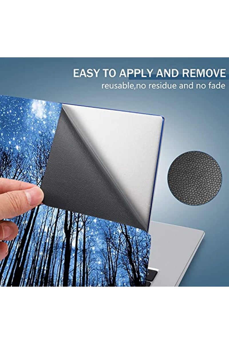 AORTDES 15.6 Inches Laptop Skin Sticker Reusable Personalized Skin Art Protector for 12.1 13 13.3 14 15 15.4 Inches Netbook Notebook PC (Forest at Peaceful Moonlight) - Image 4