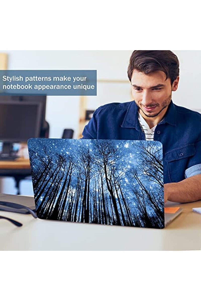 AORTDES 15.6 Inches Laptop Skin Sticker Reusable Personalized Skin Art Protector for 12.1 13 13.3 14 15 15.4 Inches Netbook Notebook PC (Forest at Peaceful Moonlight) - Image 5