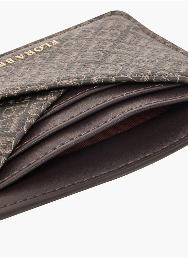 Flora Bella By Shoexpress Womens Monogram Print Cardholder  - Image 3