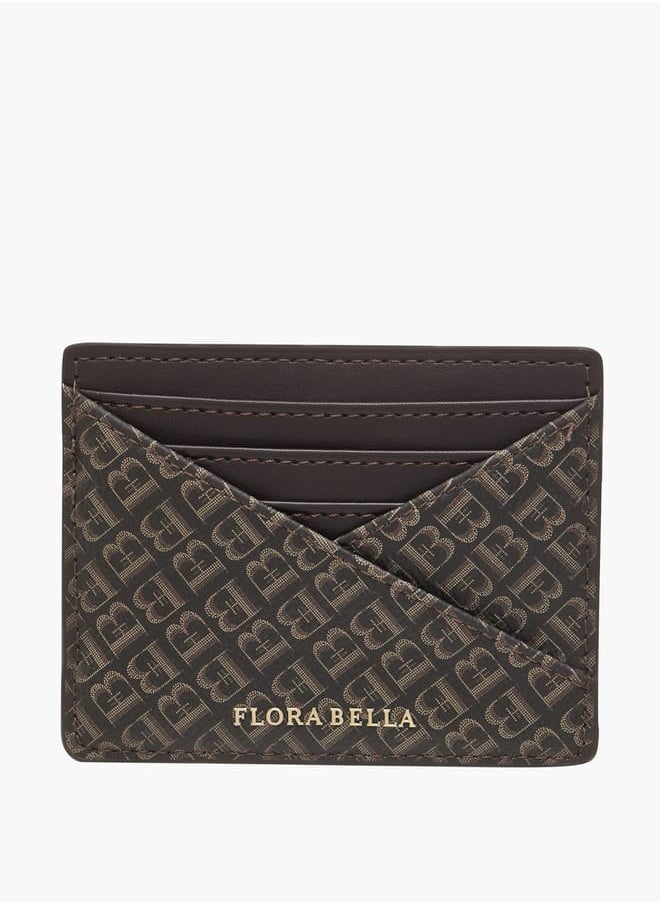 Flora Bella By Shoexpress Womens Monogram Print Cardholder  - Image 1