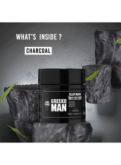 Vasu Greeko Man Charcoal Clay Mask For Healthy Glowing And Refreshing Skin 100 G  - Image 4