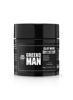 Vasu Greeko Man Charcoal Clay Mask For Healthy Glowing And Refreshing Skin 100 G  - Image 1