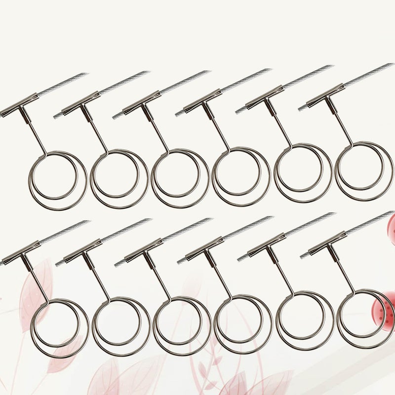 12 Pcs Round Shape Photo Clip Photo Display Hanger Postcard Holders Message Folder Note Clips Wall Hanging Decoration - Image 5