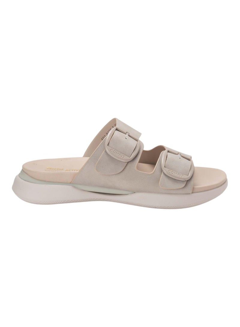 Bata Comfit Double Strap Slide Sandals - Image 1