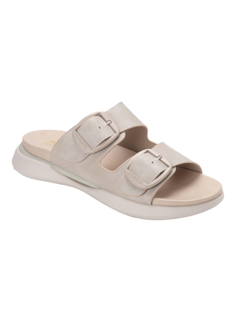 Bata Comfit Double Strap Slide Sandals - Image 2