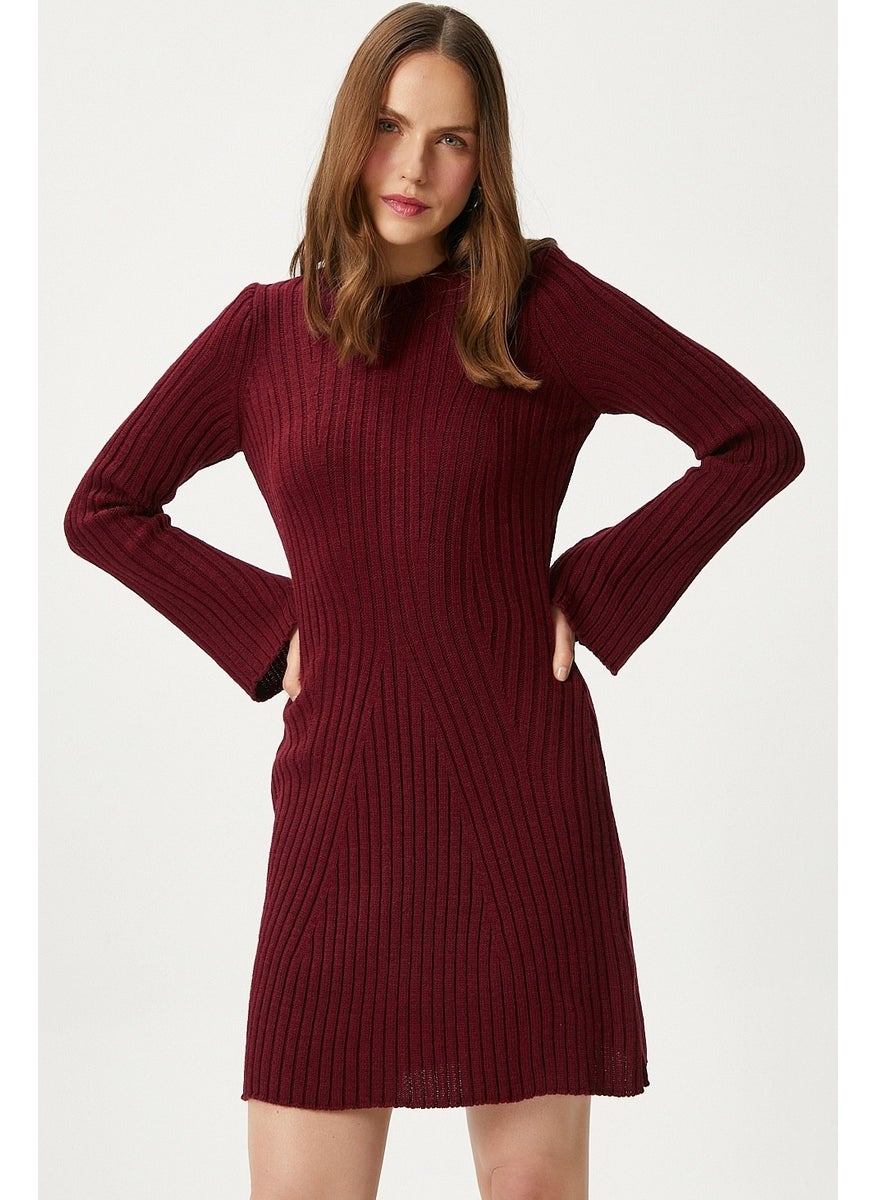Ritnice - Women Laila Burgundy Knit Dress - Image 1