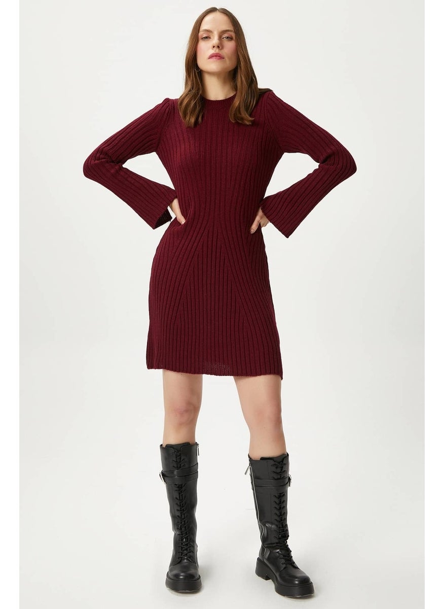 Ritnice - Women Laila Burgundy Knit Dress - Image 1