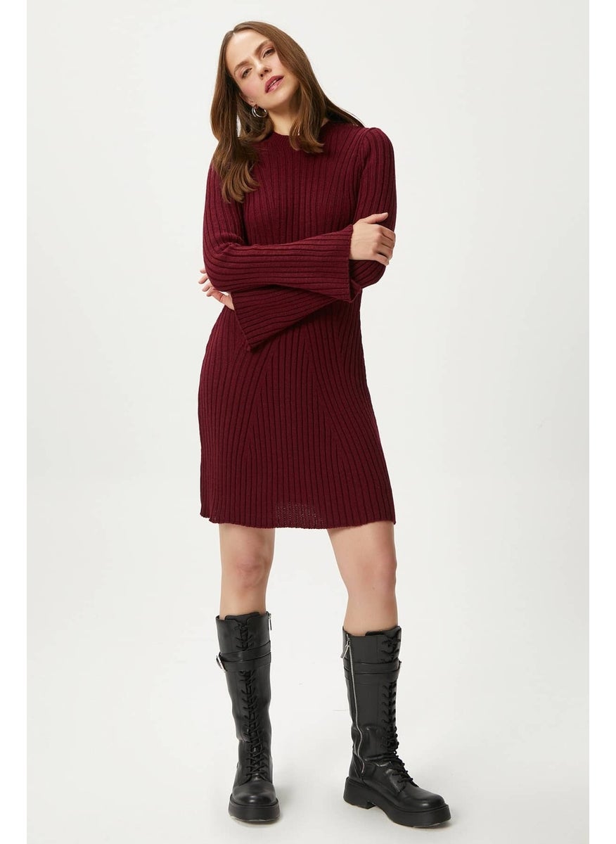 Ritnice - Women Laila Burgundy Knit Dress - Image 1