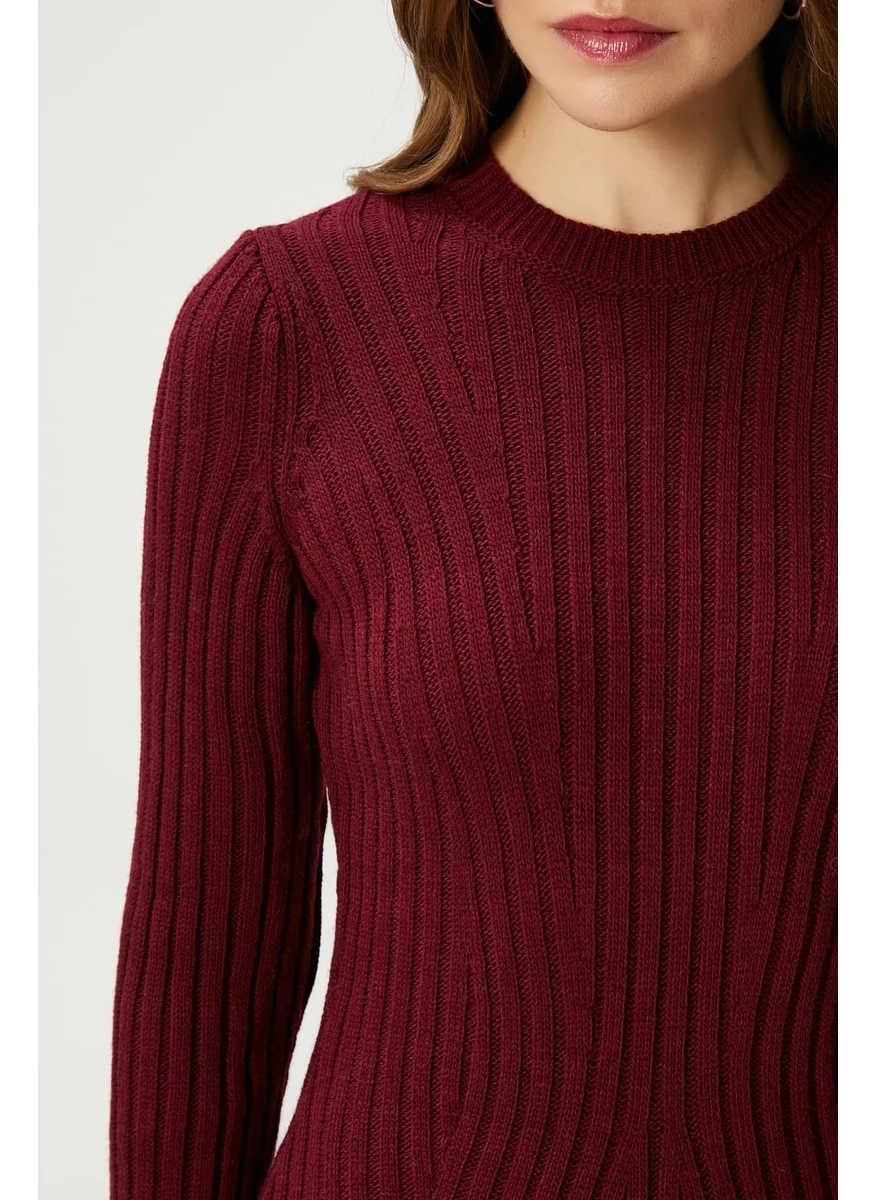 Ritnice Women Laila Burgundy Knit Dress