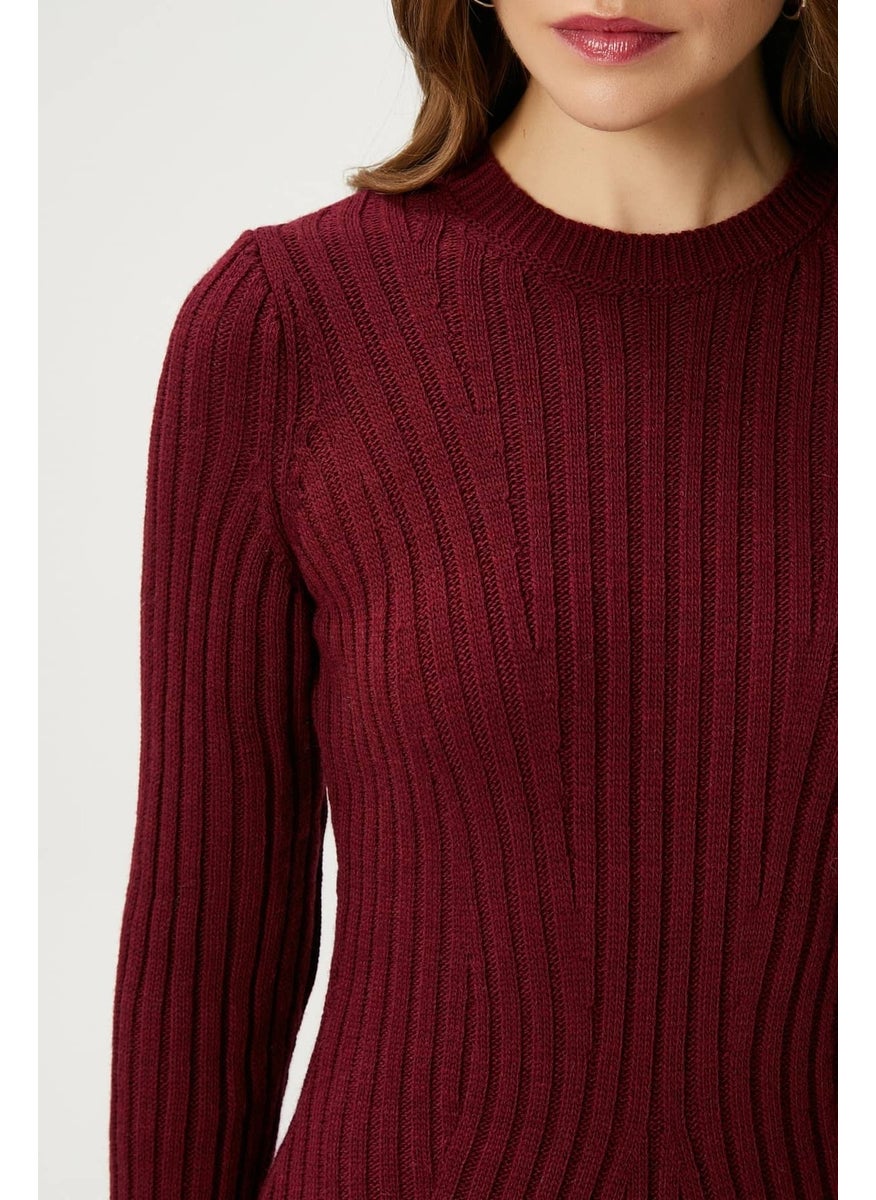 Ritnice - Women Laila Burgundy Knit Dress - Image 1