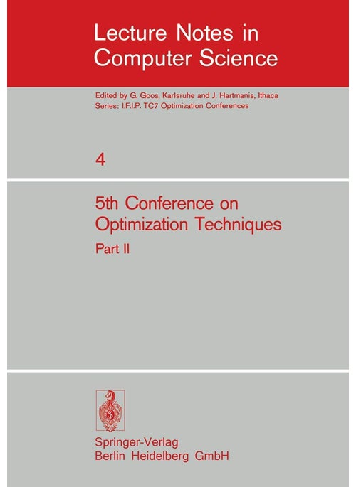 Fifth Conference on Optimization Techniques. Rome 1973: Part 2