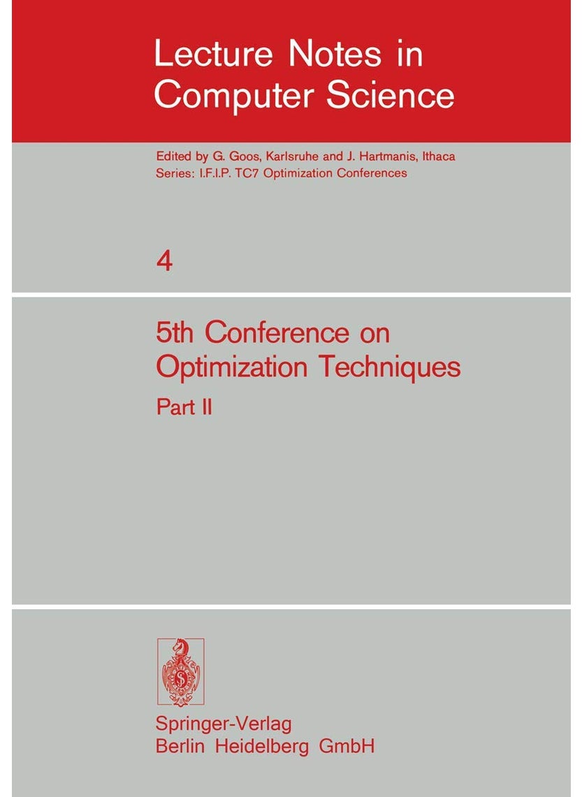 Fifth Conference on Optimization Techniques. Rome 1973: Part 2 
