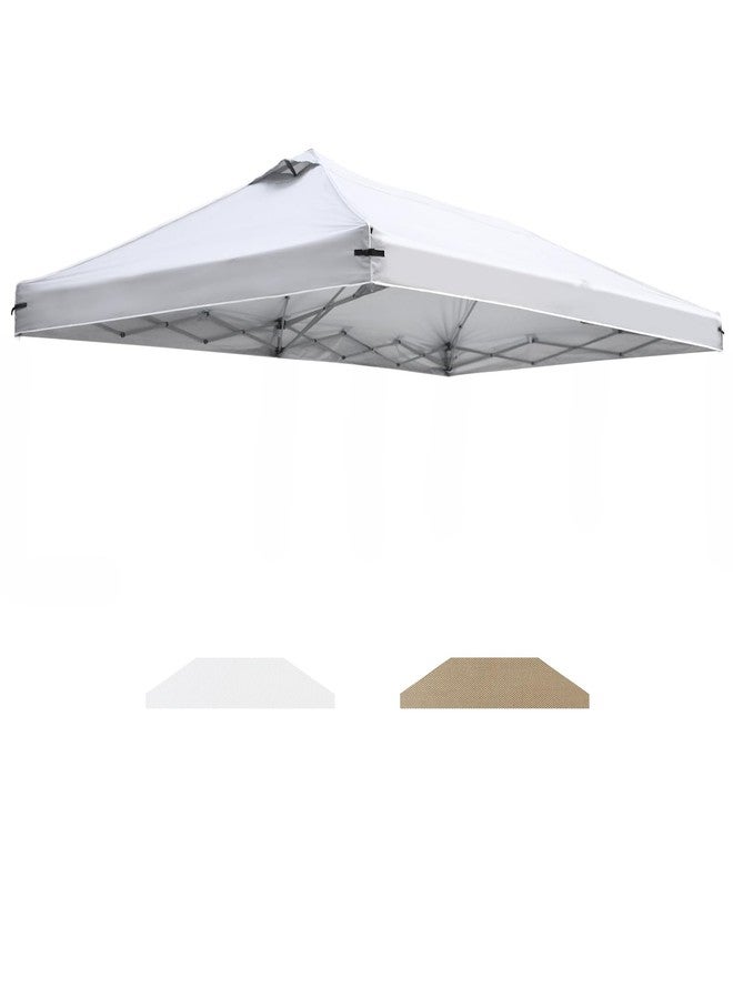 FLOUREE 10x20 Canopy Replacement Top Cover with Air Vents for Pop up Canopy Gazebo Tent, with Adjustable Strap, Waterproof & Anti-UV for Outdoor Shade (Top Only,Frame Not Included) (Off White) - Image 1