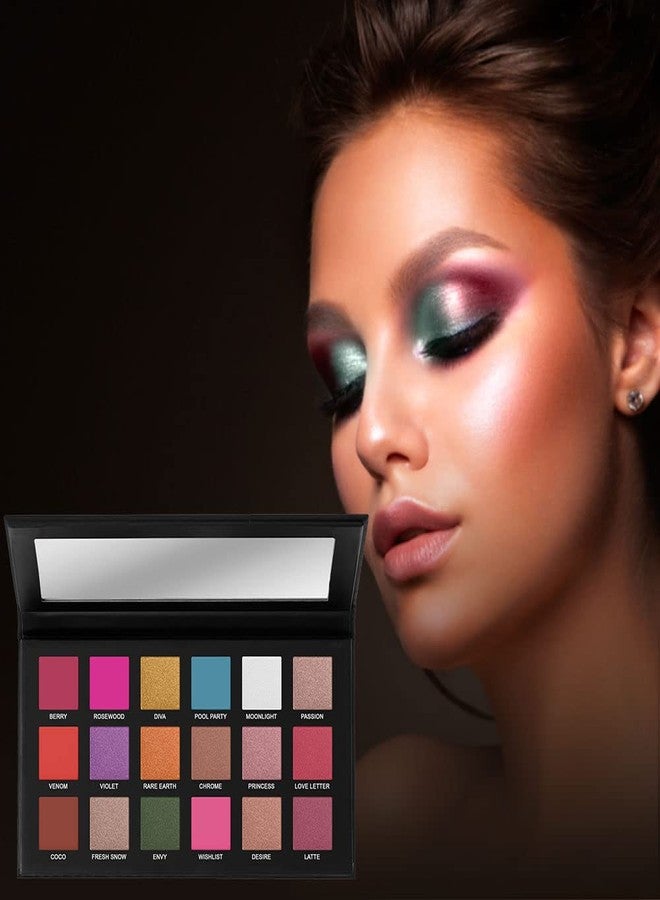 جاكلين يو أس أيه باليت ظلال العيون "جلام آيغازم بارتي" من جاكلين يو إس إيه | لون غني | مقاوم للماء | يدوم طويلاً | إطلالة مثالية للحفلات | ١٨ لونًا مختلفًا | سهل الدمج - Image 4