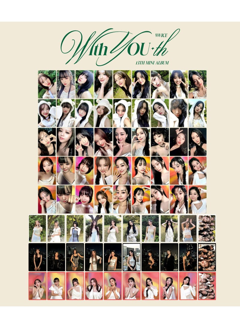 NIBEMINENT 9 Pcs Kpop TWICE With YOU-th Lomo Cards Card For Fans Collection Gifts - Image 3