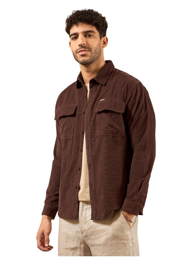 Beyoung Chocolate Brown  Shirt for Men  - Image 1