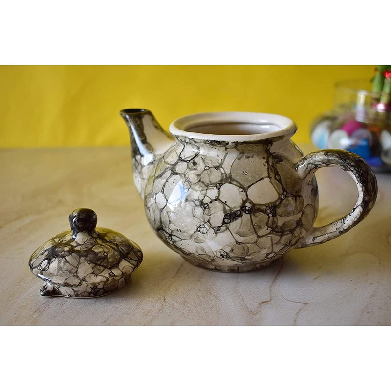 KunhaR Ceramic Teapot 1 Piece BlackLuster 400ml - Image 5