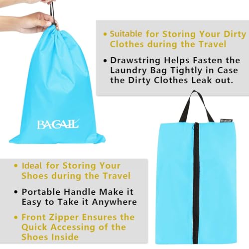 BAGAIL 8 Set/9 Set Packing Cubes Luggage Packing Organizer for Travel, Suitcase Packing Bags for Travel Accessories(Blue, 8 Set) - Image 4