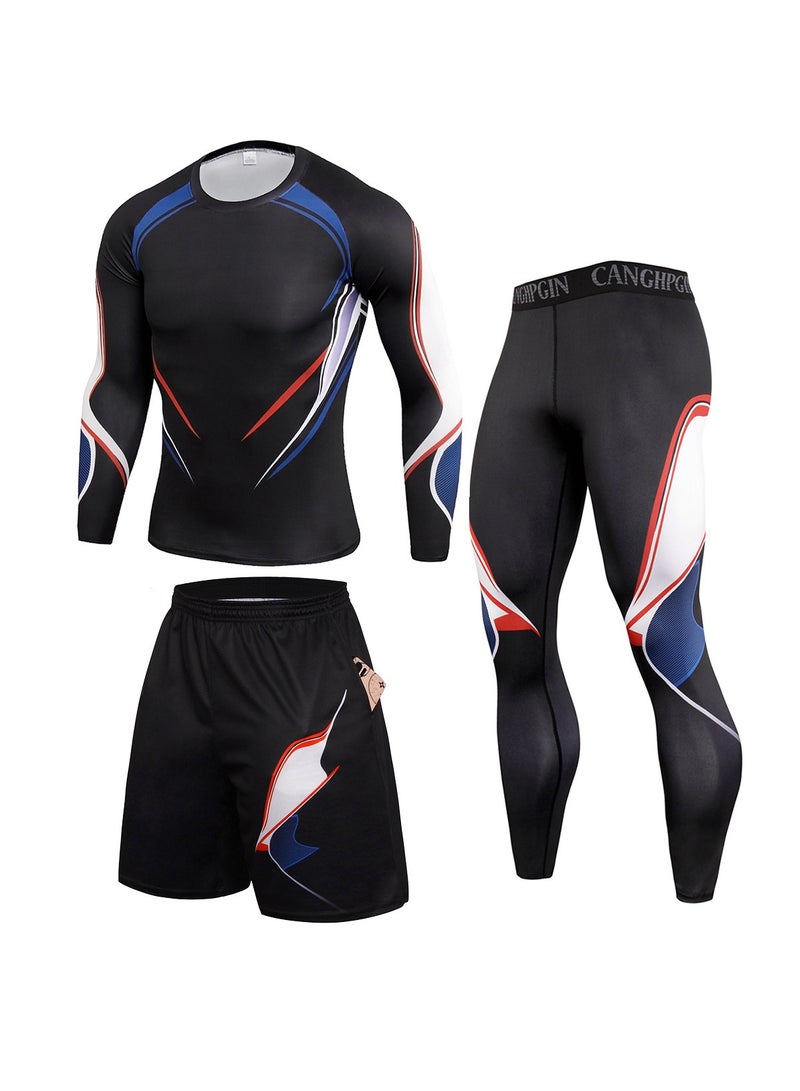 KUYING Loose Fitting Ice Silk Pants Quick Drying Sports Set