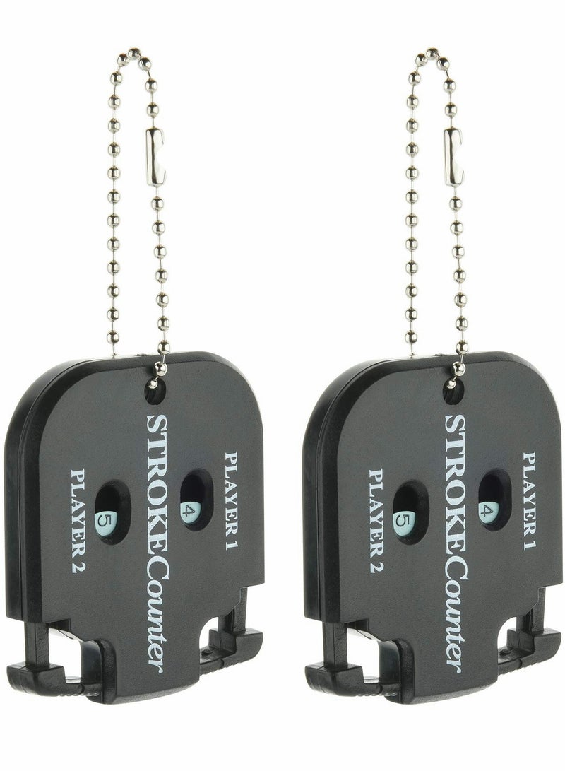 Excefore Mini Golf Score Shot Stroke Counter Clicker Keychain for Golf Game Scorekeeper Outdoor Sport Scoreboard (2 pcs) - Image 1