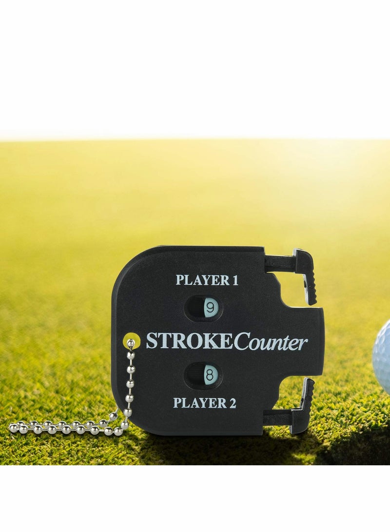 Excefore Mini Golf Score Shot Stroke Counter Clicker Keychain for Golf Game Scorekeeper Outdoor Sport Scoreboard (2 pcs) - Image 4