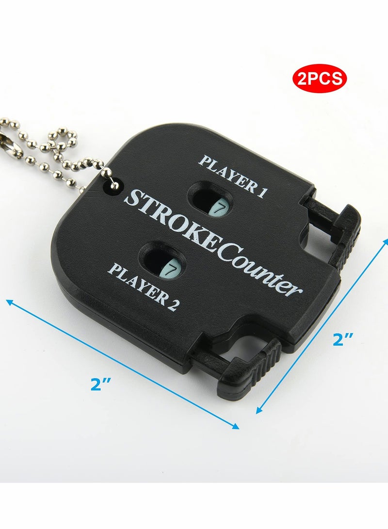 Excefore Mini Golf Score Shot Stroke Counter Clicker Keychain for Golf Game Scorekeeper Outdoor Sport Scoreboard (2 pcs) - Image 5