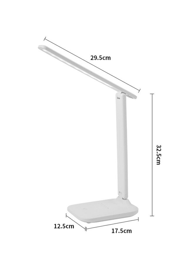 Momozone مصباح مكتبي قابل للطي LED لحماية العين ومصباح بجانب السرير ودراسة الطلاب وأجواء خاصة ومصباح USB ليلي لغرفة النوم ومصباح قراءة  - Image 2