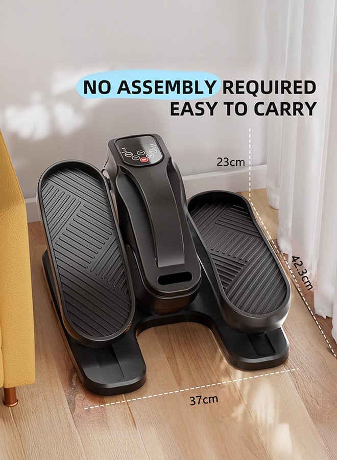 والالا جهاز تمارين الساق الإهليلجية الكهربائي تحت المكتب، مع جهاز تحكم عن بعد، مناسب لتمارين الساق لكبار السن، 12 وضعًا تلقائيًا و12 وضعًا هادئًا قابلًا للتعديل (أسود) - Image 2