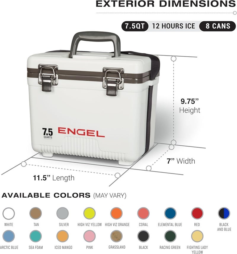 Engel UC7 7.5qt Leak-Proof, Air Tight, Drybox Cooler and Small Hard Shell Lunchbox for Men and Women - Image 5