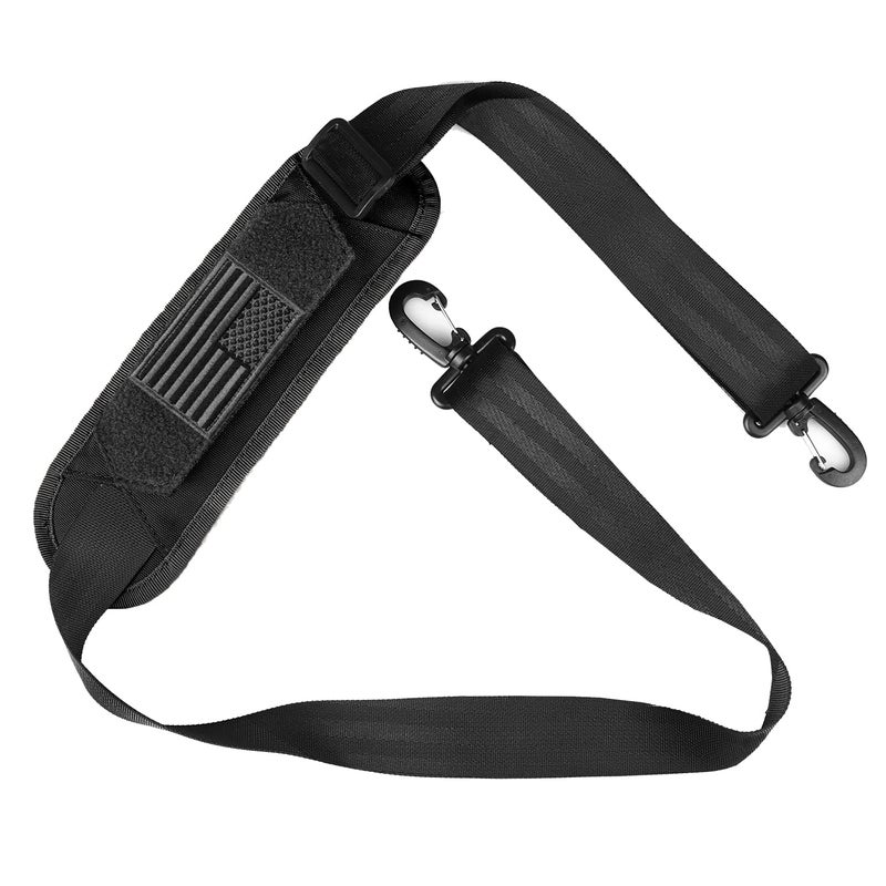 AMYIPO Luggage Duffel Bag Shoulder Pad 52" Universal Replacement Laptop Adjustable Shoulder Strap for Duffel Bag Strap Computer Bags Laptop Case Crossbody Bag Strap Pet Carrier (Black & Strap) - Image 1