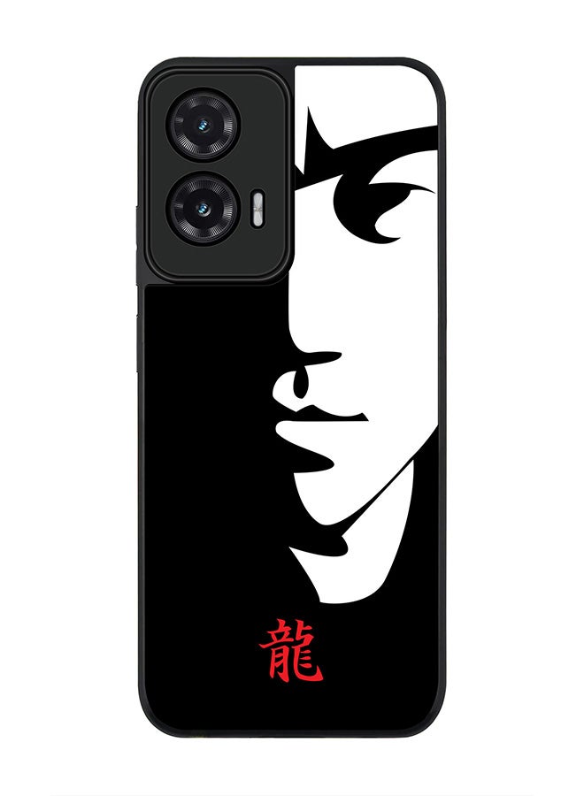Stylizedd For Motorola Moto G35 Case,Slim fit Camera Protection, Shockproof Thin Phone cover  - Tibute - Bruce Lee (Black)