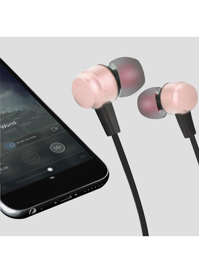 Thoraya Neck Hanging Magnetic Headset Sport Running BT Headset Earphone (Rose Gold)  - Image 4