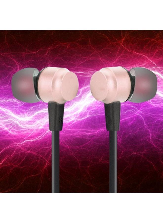Thoraya Neck Hanging Magnetic Headset Sport Running BT Headset Earphone (Rose Gold)  - Image 3
