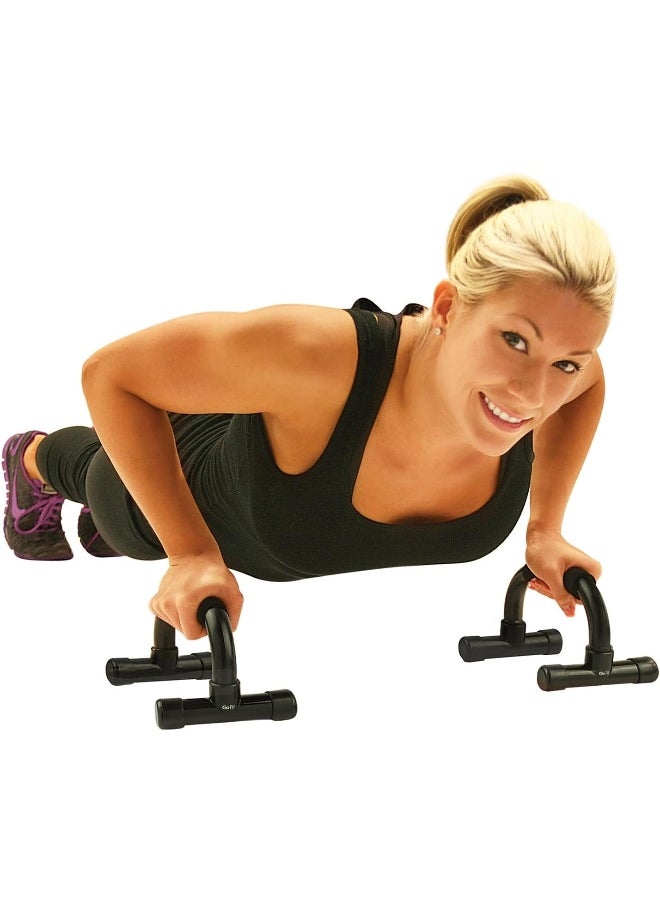 GoFit - Portable, Comfortable Push Up Bars - GoFit Workout Stands with Ergonomic Handles for Floor Workouts - Image 1